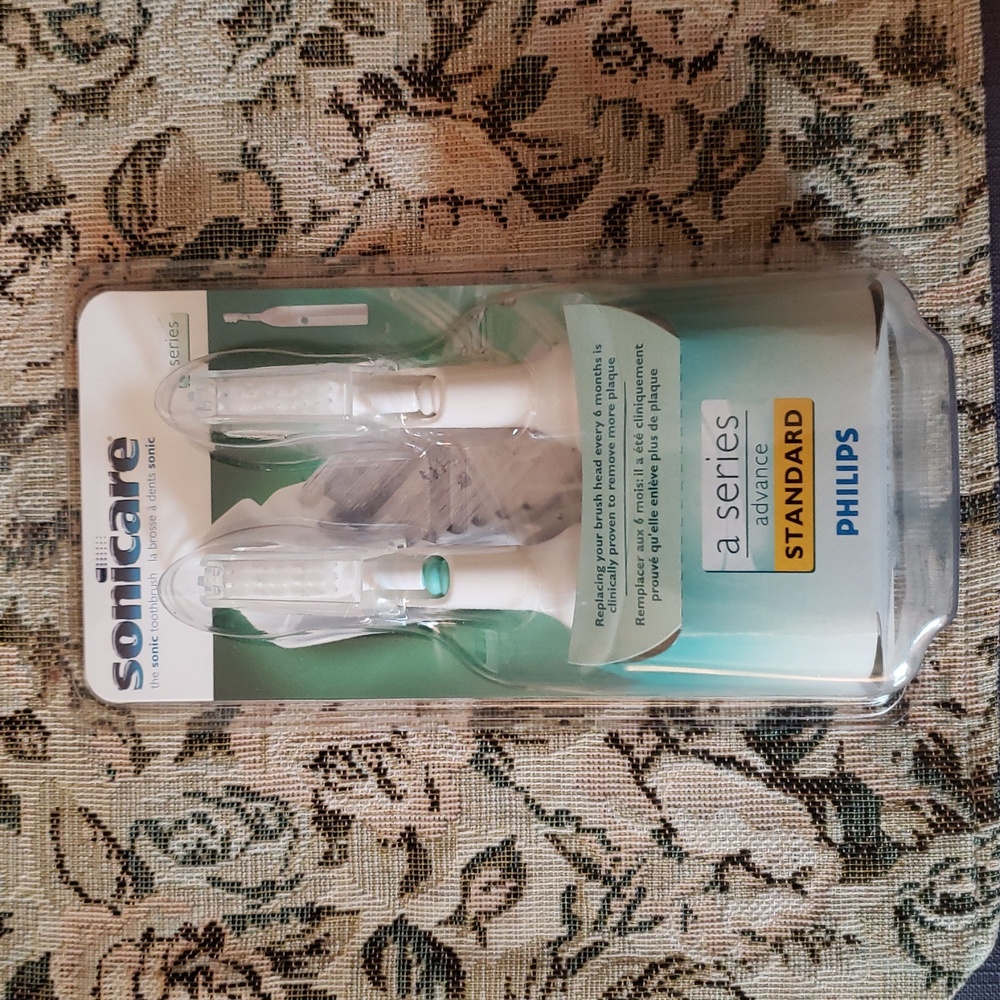 New! Philips SONICARE A Series Standard Replacement Toothbrush Heads.